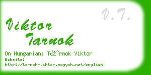 viktor tarnok business card